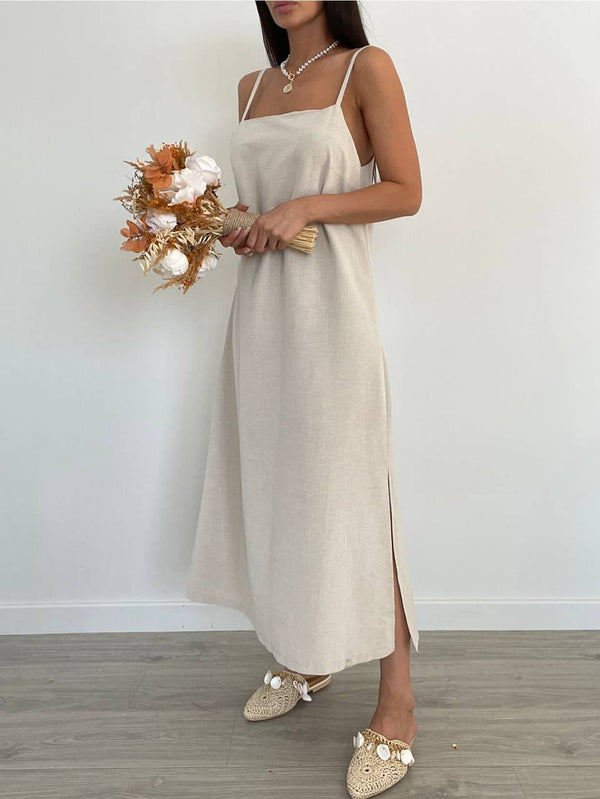 Casual Dress With Thin Shoulder Straps