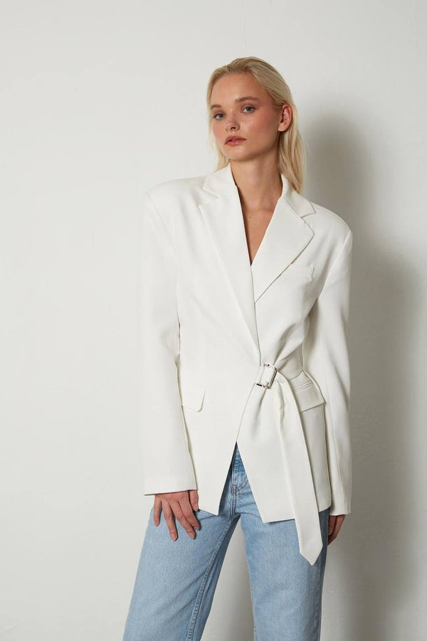 Blazer with Adjustable Waistband