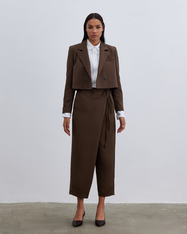 Brown Fold Trousers